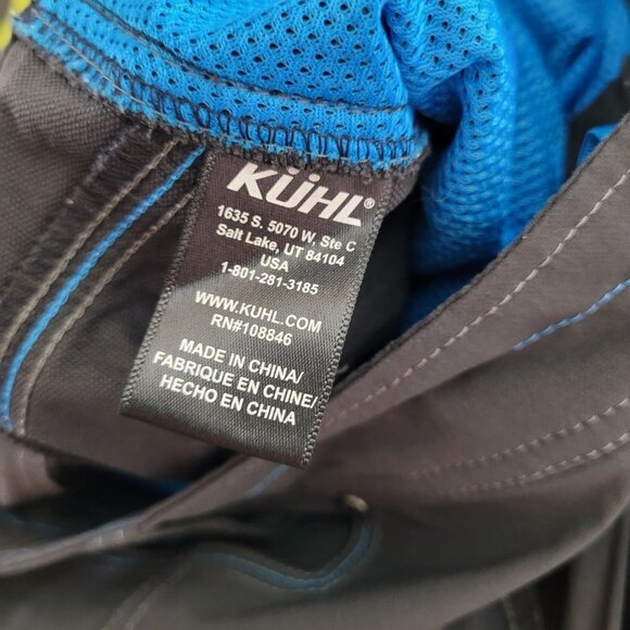 Kuhl womens 10 Reg gray Anika convertible soft shell pants blue trim - Picture 4 of 11